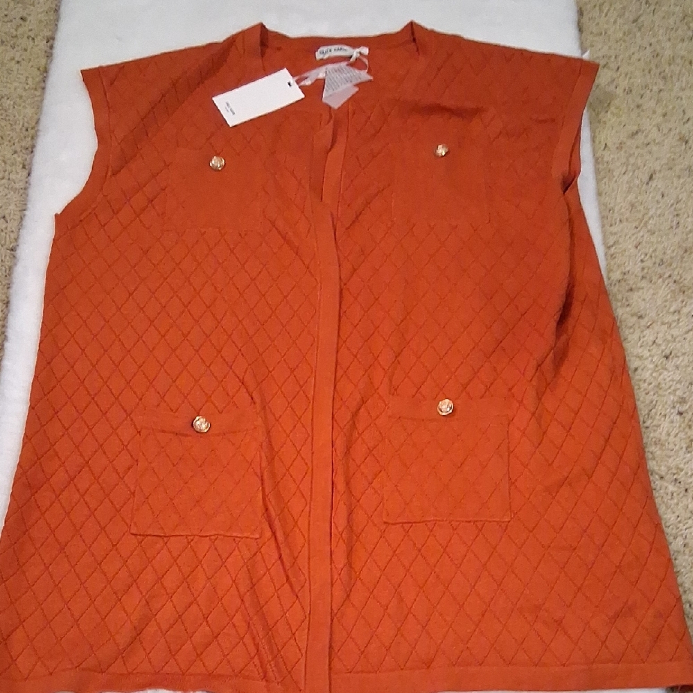 Grace Karin Vibrant Orange Knit Detail